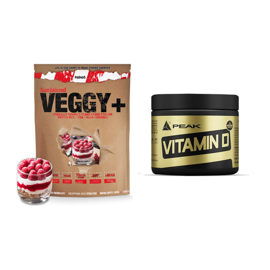 Basis-Set: Sinob VEGGY + VEGAN PROTEIN + Peak Vitamin D 180 Tabl. – alle enthaltenen Artikel