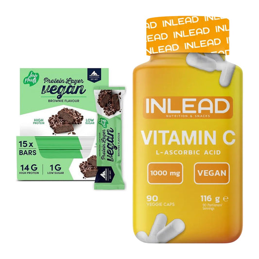 Basis-Set: Multipower Vegan Protein Layer Bar + INLEAD Vitamin C – alle enthaltenen Artikel