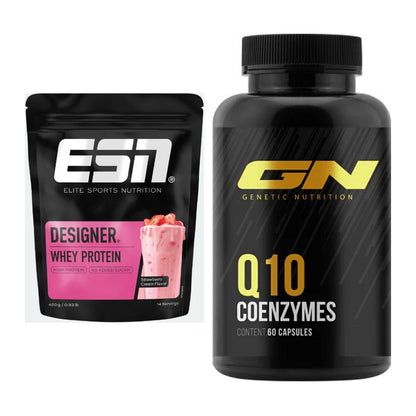 Basis-Set: ESN Designer Whey + GN Q10 Health Line – alle enthaltenen Artikel