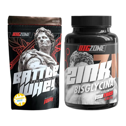 Basis-Set: Big Zone Battle Whey + Big Zone Zink Bisglycinat – alle enthaltenen Artikel