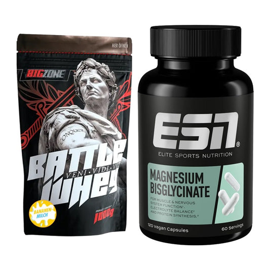 Basis-Set: Big Zone Battle Whey + ESN Magnesium Bisglycinat – alle enthaltenen Artikel