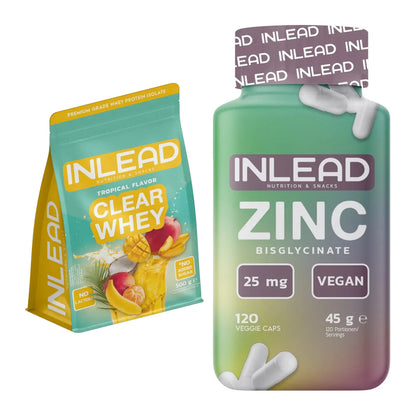 Basis-Set: INLEAD Clear Whey Isolate + INLEAD Zink Bisglycinate – alle enthaltenen Artikel