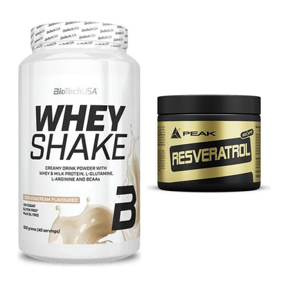 Basis-Set: BioTech Whey Shake + Peak Resveratrol – alle enthaltenen Artikel