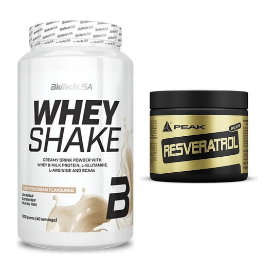 Basis-Set: BioTech Whey Shake + Peak Resveratrol – alle enthaltenen Artikel