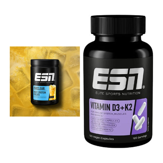 Basis-Set: ESN ISOCLEAR Whey Isolate + ESN Vitamin D3 + K2 – alle enthaltenen Artikel