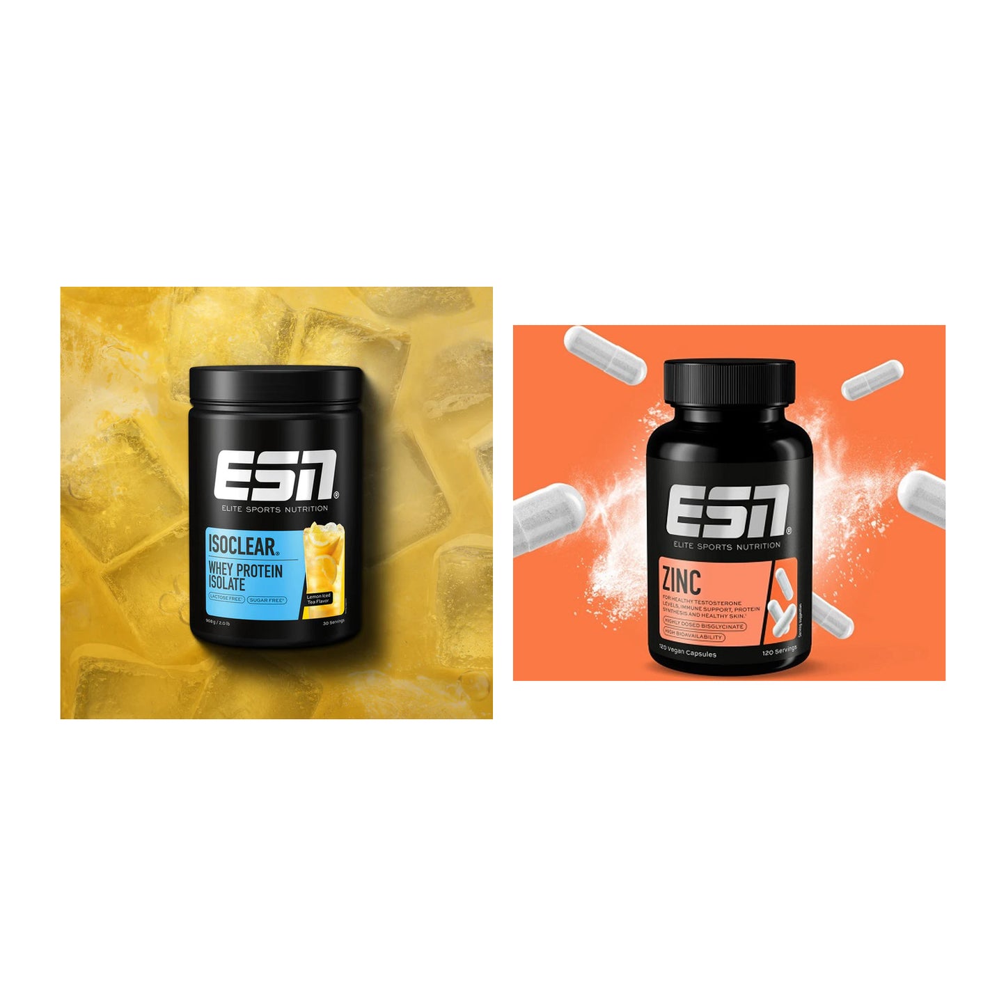 Basis-Set: ESN ISOCLEAR Whey Isolate + ESN Zinc – alle enthaltenen Artikel