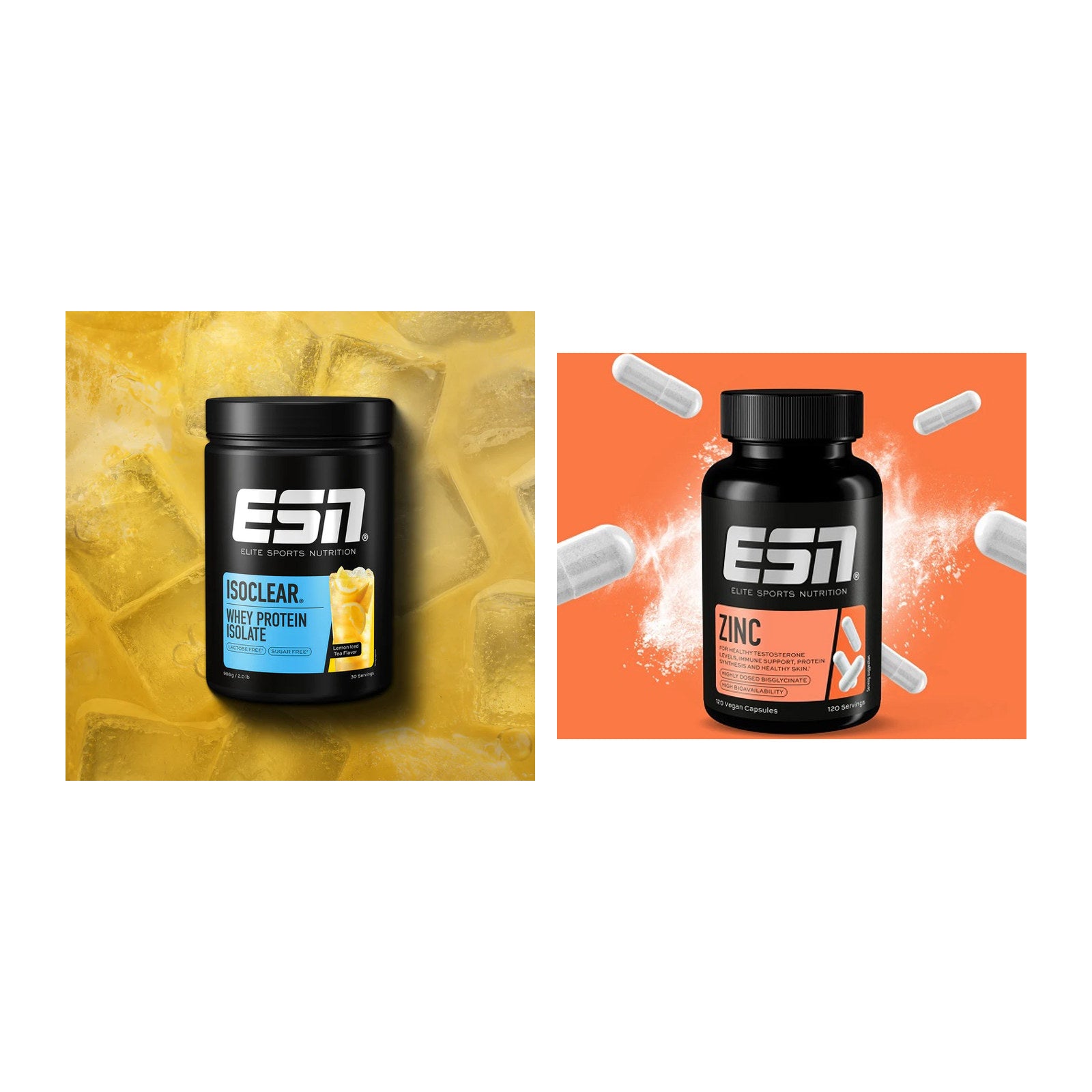 Basis-Set: ESN ISOCLEAR Whey Isolate + ESN Zinc – alle enthaltenen Artikel