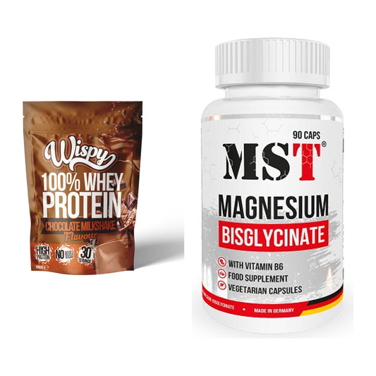 Basis-Set: Wispy Whey 100% + MST Magnesium Bisglycinat – alle enthaltenen Artikel