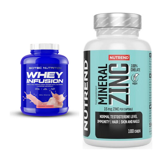 Basis-Set: Scitec Whey Infusion + Nutrend Zinc Chelate 15mg – alle enthaltenen Artikel