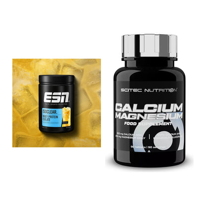 Basis-Set: ESN ISOCLEAR Whey Isolate + Scitec Calcium Magnesium – alle enthaltenen Artikel