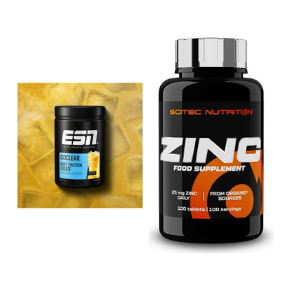 Basis-Set: ESN ISOCLEAR Whey Isolate + Scitec Zinc – alle enthaltenen Artikel