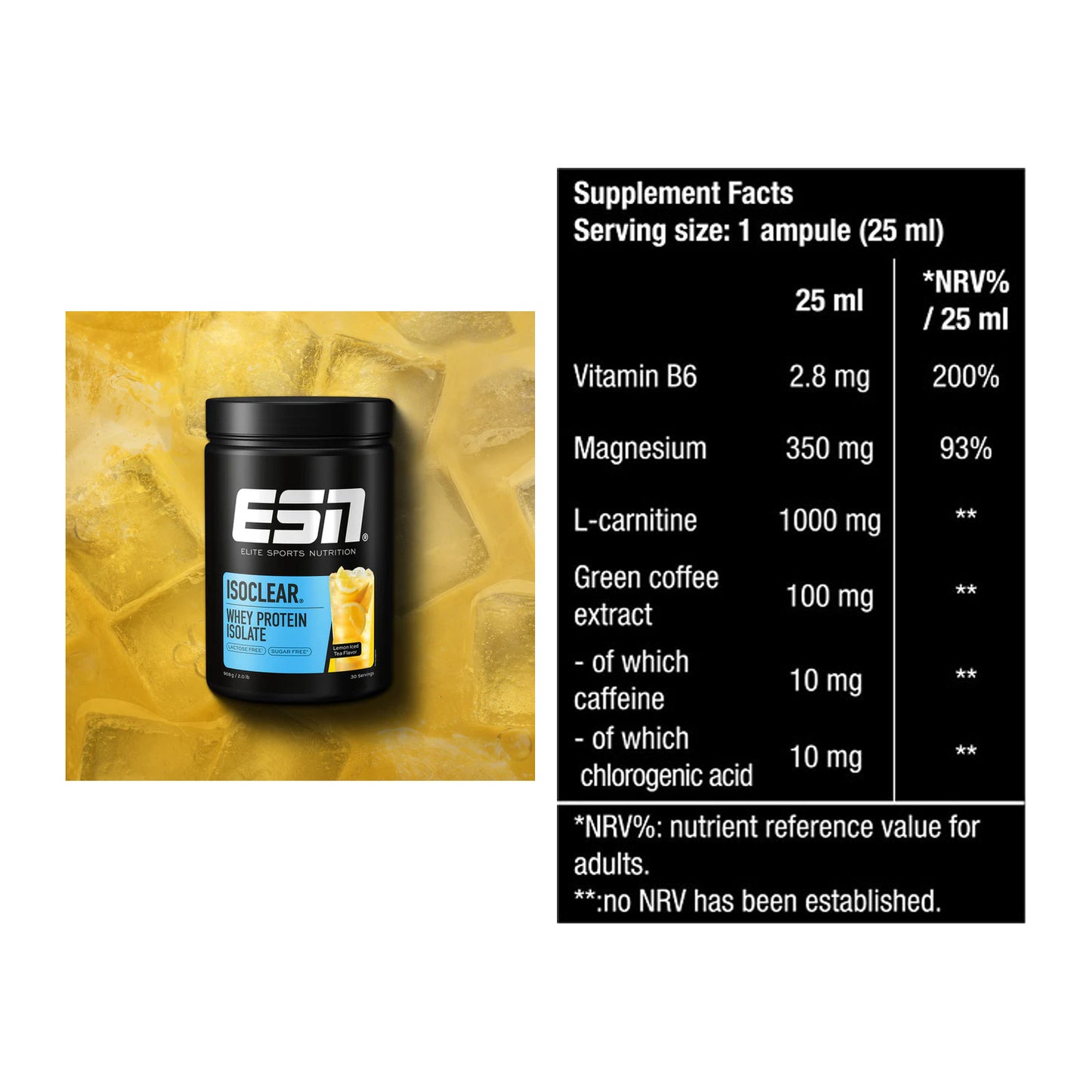 Basis-Set: ESN ISOCLEAR Whey Isolate + BioTech Magna Shot – alle enthaltenen Artikel
