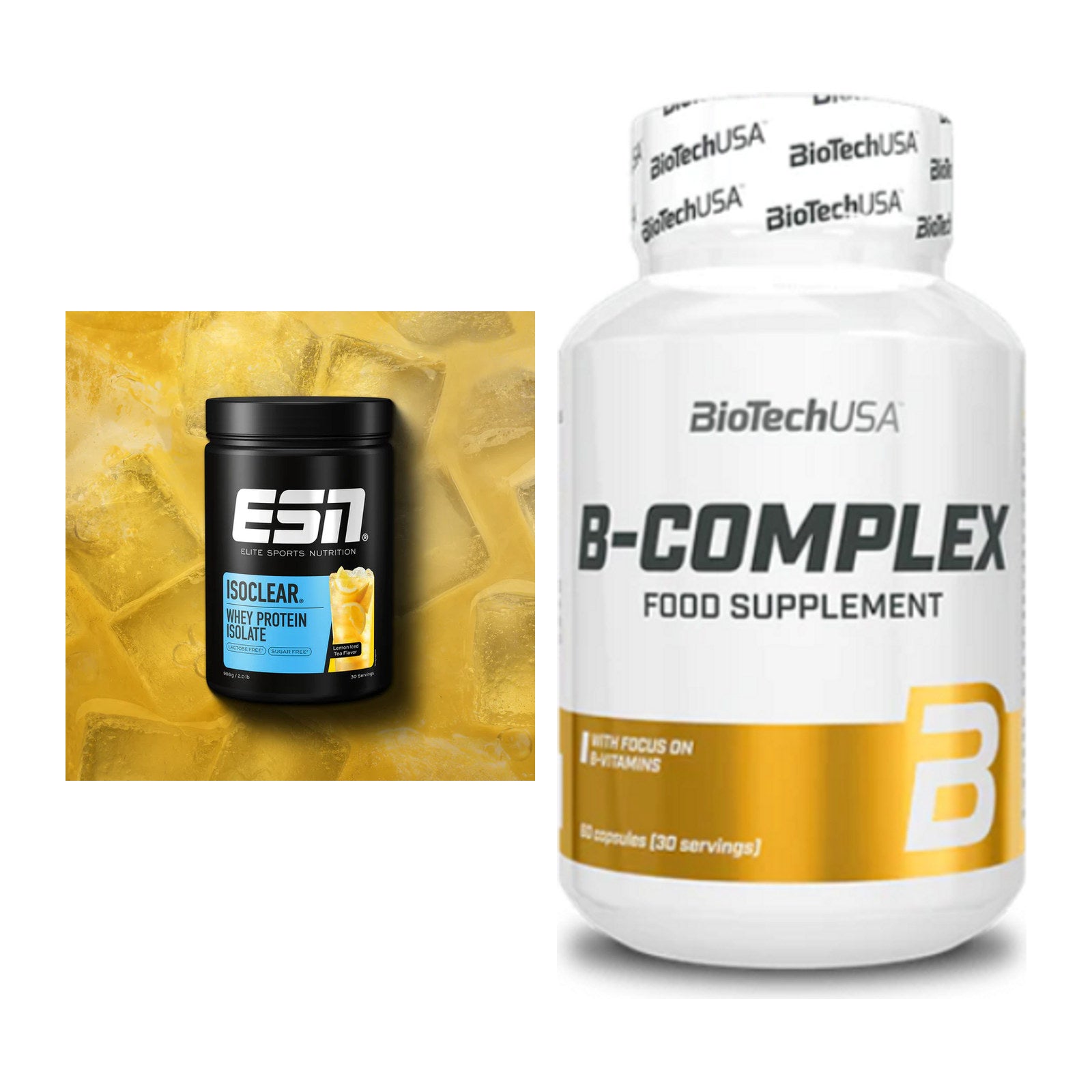 Basis-Set: ESN ISOCLEAR Whey Isolate + BioTech B Complex 60 Tabl. – alle enthaltenen Artikel