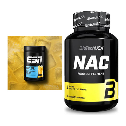 Basis-Set: ESN ISOCLEAR Whey Isolate + BioTech NAC – alle enthaltenen Artikel