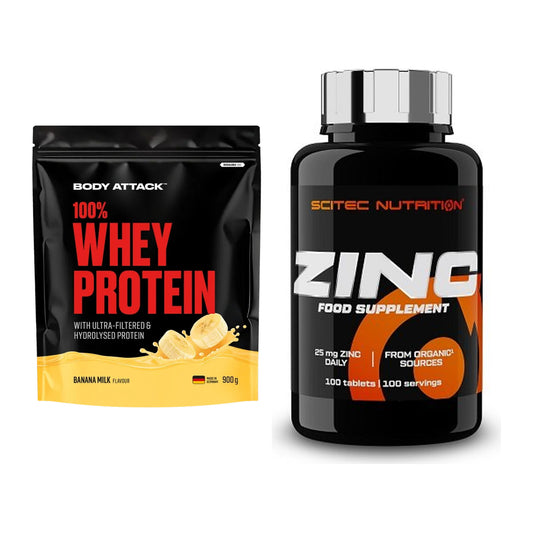 Basis-Set: Body Attack 100% Whey Protein + Scitec Zinc – alle enthaltenen Artikel