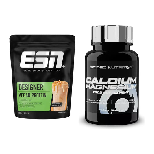Basis-Set: ESN Designer Vegan Protein + Scitec Calcium Magnesium – alle enthaltenen Artikel