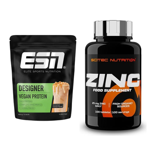 Basis-Set: ESN Designer Vegan Protein + Scitec Zinc – alle enthaltenen Artikel