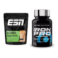 Basis-Set: ESN Designer Vegan Protein + Scitec Iron Pro – alle enthaltenen Artikel