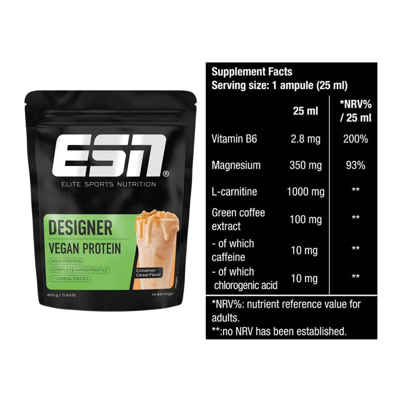 Basis-Set: ESN Designer Vegan Protein + BioTech Magna Shot – alle enthaltenen Artikel