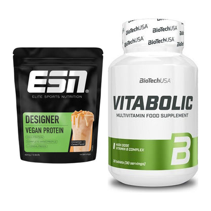 Basis-Set: ESN Designer Vegan Protein + BioTech Vitabolic 30 Tabl. – alle enthaltenen Artikel