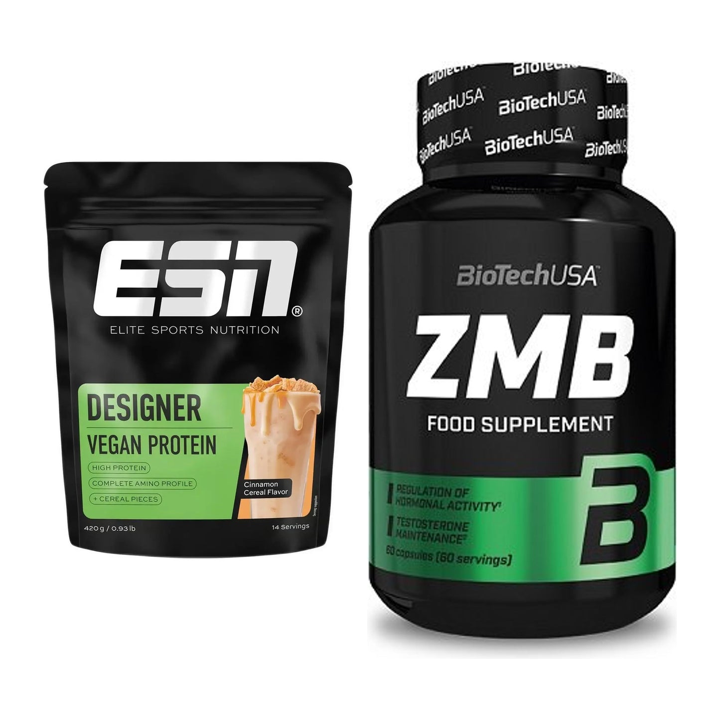 Basis-Set: ESN Designer Vegan Protein + BioTech ZMB – alle enthaltenen Artikel