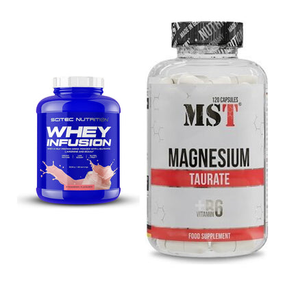 Basis-Set: Scitec Whey Infusion + MST Magnesium Taurat – alle enthaltenen Artikel