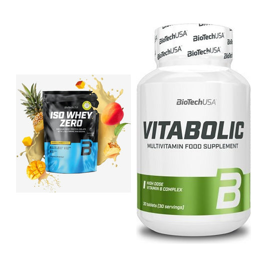 Basis-Set: BioTech Iso Whey Zero + BioTech Vitabolic 30 Tabl. – alle enthaltenen Artikel