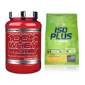 Basis-Set: Scitec 100% Whey Professional + Olimp Iso Plus – alle enthaltenen Artikel