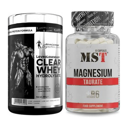Basis-Set: Kevin Levrone Clear Whey + MST Magnesium Taurat – alle enthaltenen Artikel