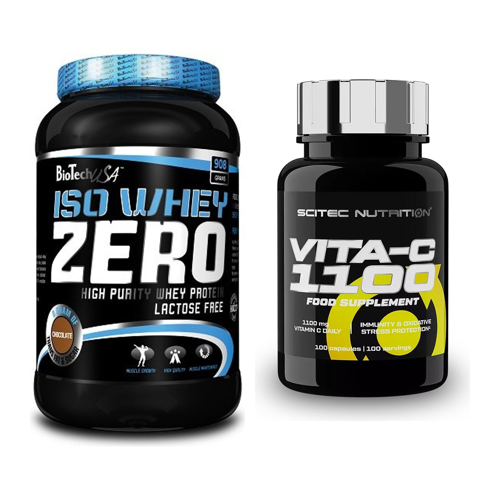 Basis-Set: BioTech Iso Whey Zero + Scitec Vitamin C 1100 – alle enthaltenen Artikel