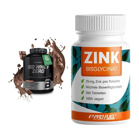 Basis-Set: BioTech Iso Whey Zero Black + ProFuel Zink Bisclycinat – alle enthaltenen Artikel