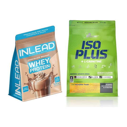 Grundset: INLEAD Whey Protein + Olimp Iso Plus - alla artiklar ingår