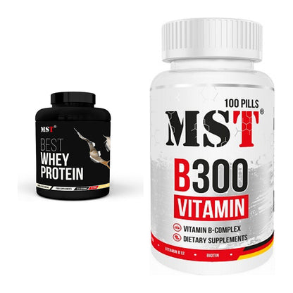 Basis-Set: MST Best Whey Protein + MST B300 B-Complex 100 Pills – alle enthaltenen Artikel