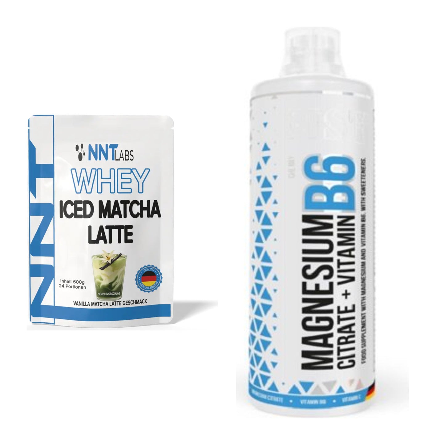 Basis-Set: NNT Whey ICED MATCHA LATTE + MST Magnesium B6 – alle enthaltenen Artikel