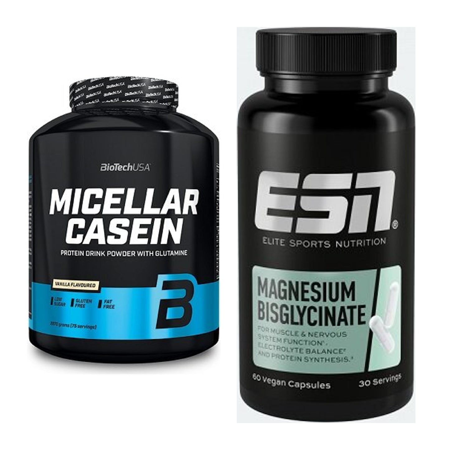 Basis-Set: BioTech Micellar Casein + ESN Magnesium Bisglycinate – alle enthaltenen Artikel