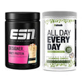 Basis-Set: ESN Designer Whey + Sinob All Day Every Day 30 Serv. – alle enthaltenen Artikel