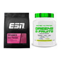 Basis-Set: ESN Designer Whey + Scitec Greens & Fruits – alle enthaltenen Artikel