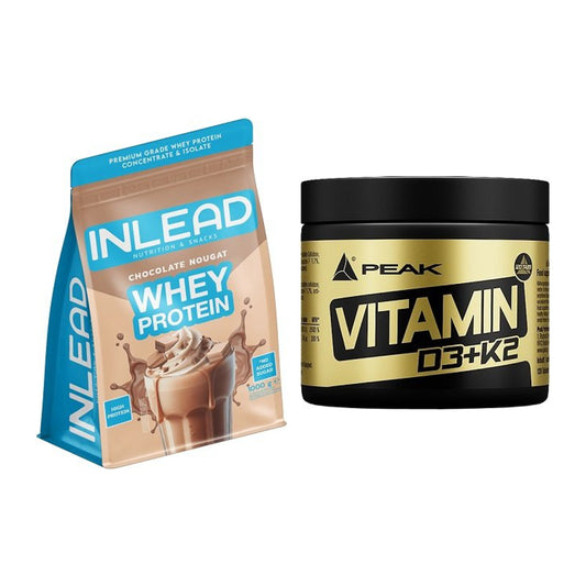 Basis-Set: INLEAD Whey Protein + Peak Vitamin D3+K2 120 Tabl. – alle enthaltenen Artikel
