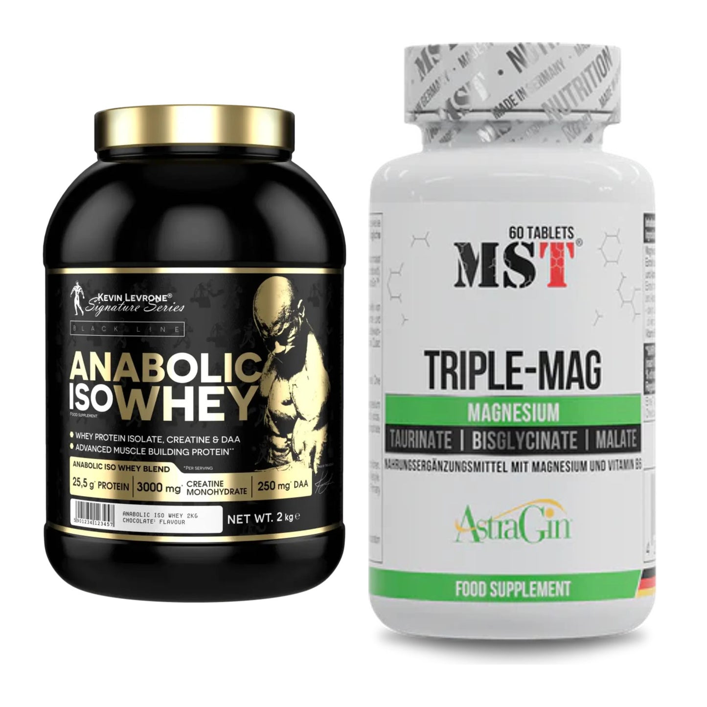 Basis-Set: Kevin Levrone Anabolic Iso Whey + MST Tripple Mag – alle enthaltenen Artikel