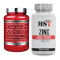 Basis-Set: Scitec 100% Whey + MST Zinc Chelate – alle enthaltenen Artikel
