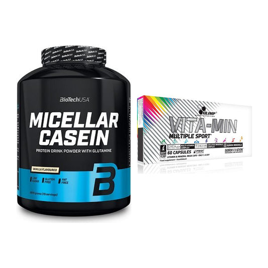 Basis-Set: BioTech Micellar Casein + Olimp Vita-Min Multiple Sport – alle enthaltenen Artikel