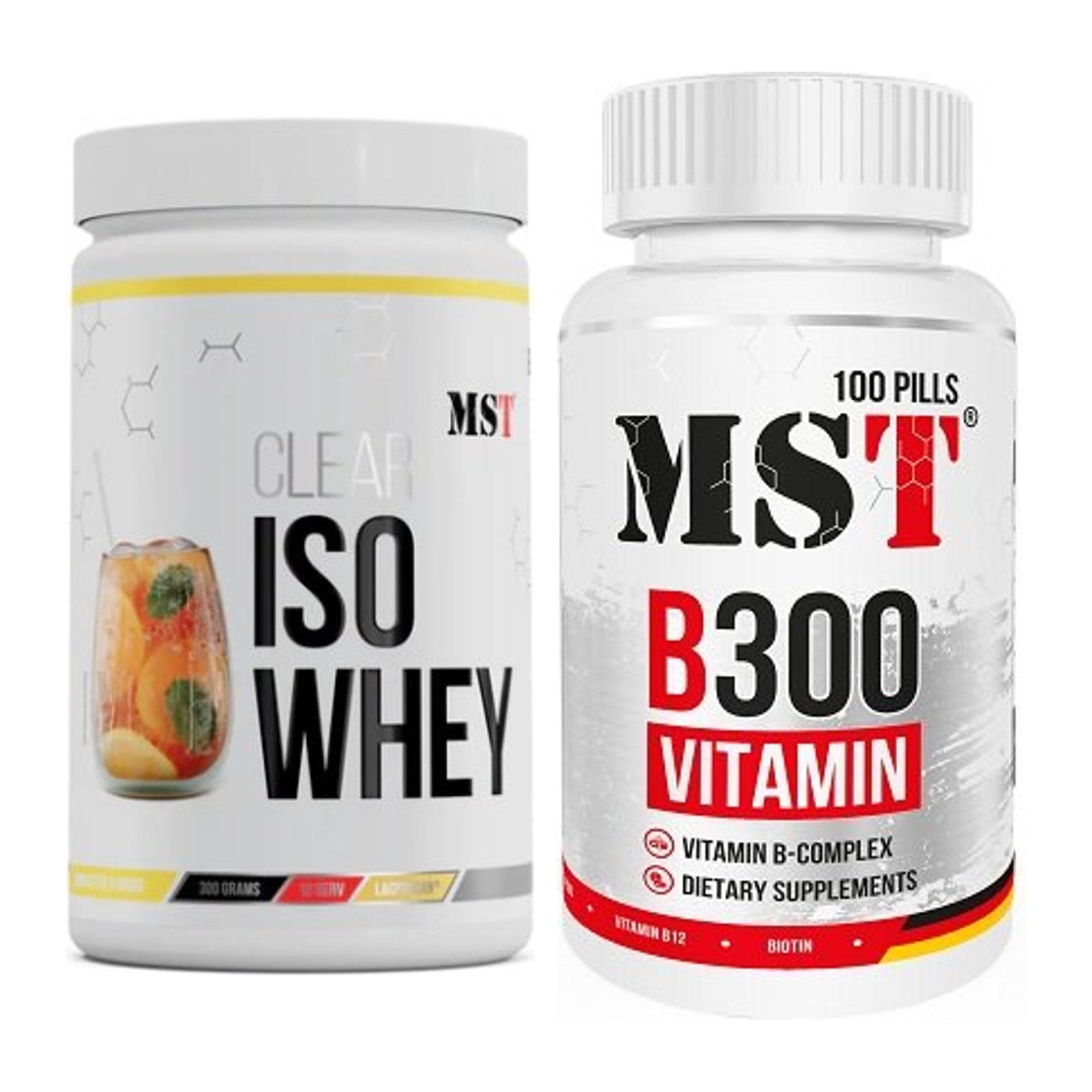 Basis-Set: MST Iso Clear + MST B300 B-Complex 100 Pills – alle enthaltenen Artikel