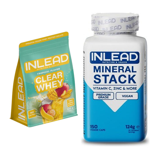 Basis-Set: INLEAD Clear Whey Isolate + INLEAD Mineral Stack – alle enthaltenen Artikel