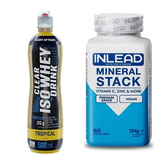 Basis-Set: Body Attack Clear Iso Whey Drink + INLEAD Mineral Stack – alle enthaltenen Artikel