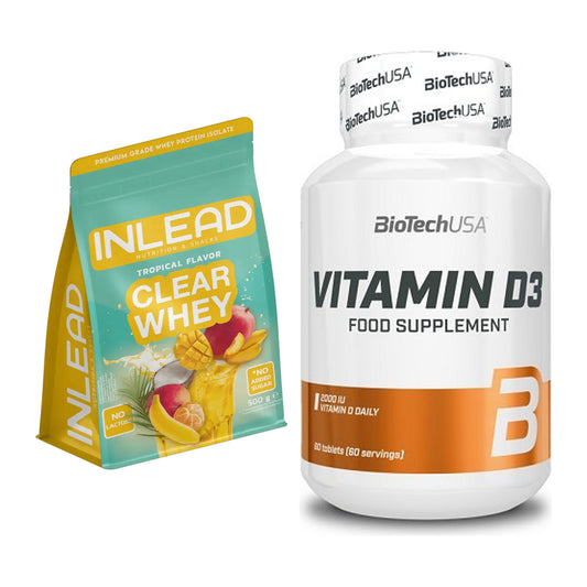 Basis-Set: INLEAD Clear Whey Isolate + BioTech Vitamin D3 – alle enthaltenen Artikel