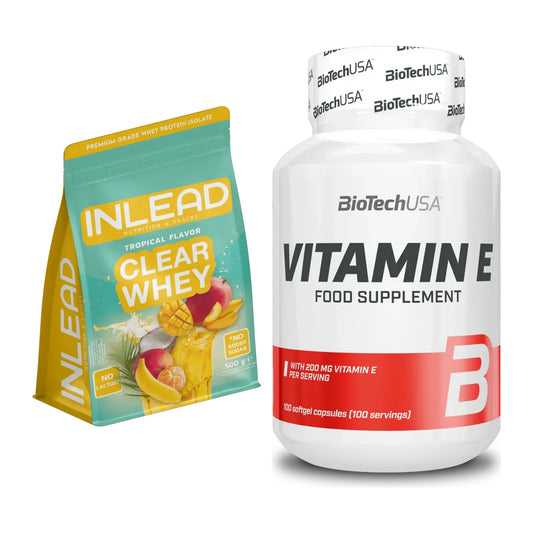 Basis-Set: INLEAD Clear Whey Isolate + BioTech Vitamin E 100 – alle enthaltenen Artikel