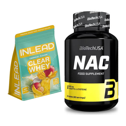 Basis-Set: INLEAD Clear Whey Isolate + BioTech NAC – alle enthaltenen Artikel