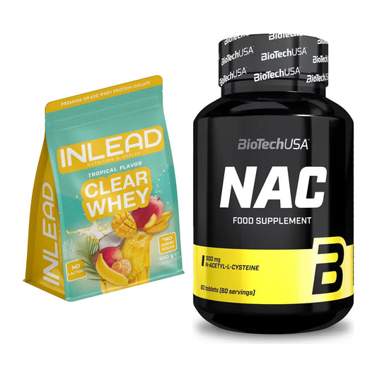 Basis-Set: INLEAD Clear Whey Isolate + BioTech NAC – alle enthaltenen Artikel