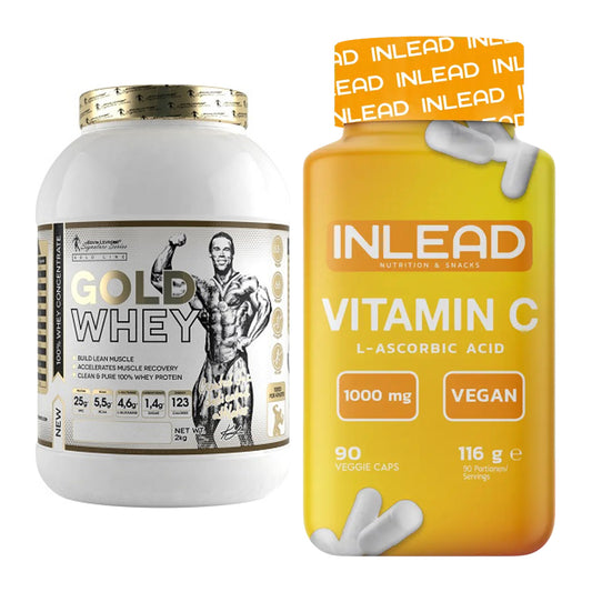 Basis-Set: Kevin Levrone Gold Whey + INLEAD Vitamin C – alle enthaltenen Artikel