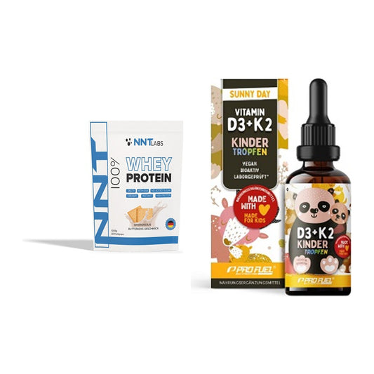 Basis-Set: NNT Whey + ProFuel VITAMIN D3 + K2 Kinder – alle enthaltenen Artikel